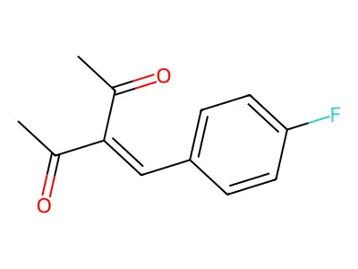 3-[(4-Fluorophenyl)methylidene]pentane-2,4-dione structure