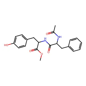 Methyl N-acetylphenylalanyltyrosinate structure