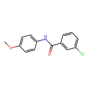 3-氯-N-(4-甲氧基苯基)苯甲酰胺 structure