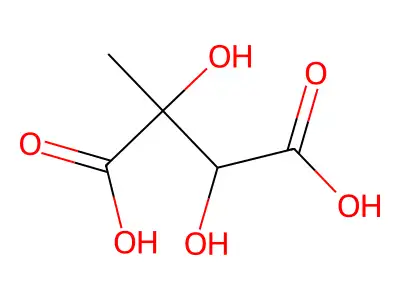2,3-Dihydroxy-2-methylbutanedioic acid structure
