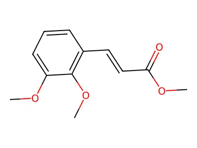 2,3-二甲氧基肉桂酸甲酯 structure