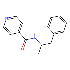 N-(1-Phenylpropan-2-yl)pyridine-4-carboxamide structure
