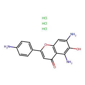 6-Hydroxy-4',5,7-triaminoflavone structure