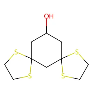 1,4,8,11-Tetrathiadispiro[4.1.4^{7}.3^{5}]tetradecan-13-ol structure