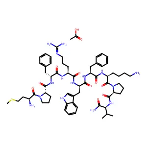 (Met5,Pro6,D-Phe7,D-Trp9,Phe10)-a-MSH (5-13) structure