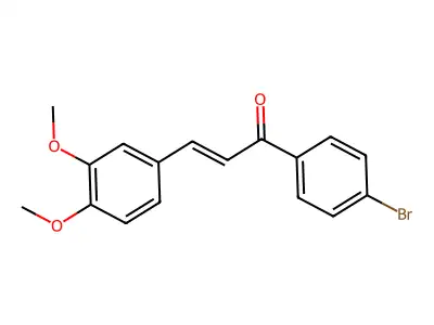 1-(4-Bromophenyl)-3-(3,4-dimethoxyphenyl)prop-2-en-1-one structure