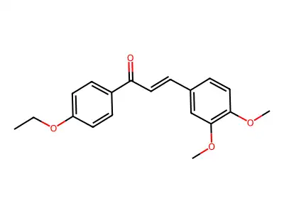 3-(3,4-Dimethoxyphenyl)-1-(4-ethoxyphenyl)-2-propen-1-one structure
