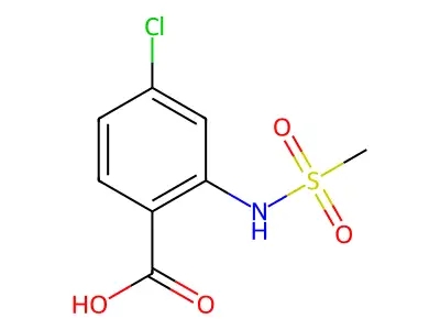 4-Chloro-2-(methylsulfonamido)benzoic acid structure
