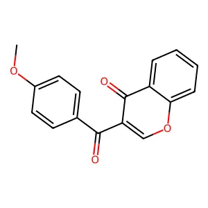 3-(4-Methoxybenzoyl)-4H-1-benzopyran-4-one structure