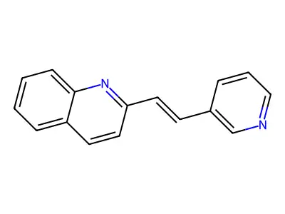 2-(2-Pyridin-3-ylethenyl)quinoline structure