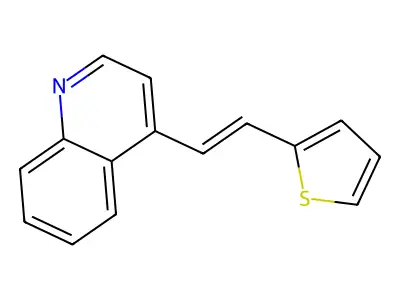 4-(2-Thiophen-2-ylethenyl)quinoline structure