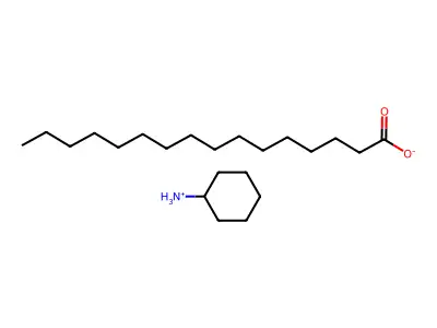 Cyclohexylammonium palmitate structure