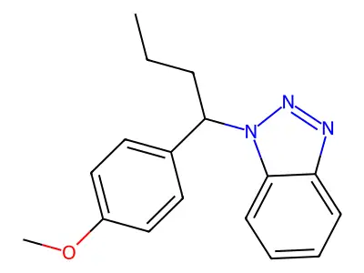 1H-Benzotriazole, 1-[1-(4-methoxyphenyl)butyl]- structure