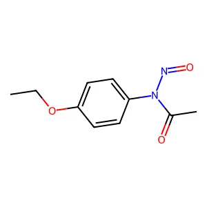 N-(4-乙氧基苯基)-N-亚硝基乙酰胺 structure