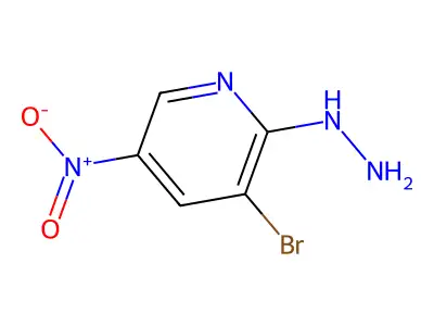3-Bromo-2-hydrazinyl-5-nitropyridine structure