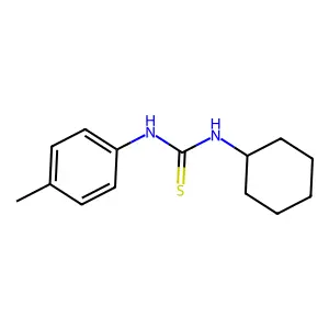 1-Cyclohexyl-3-(4-methylphenyl)thiourea structure