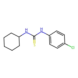 N-(4-chlorophenyl)-N'-cyclohexylthiourea structure