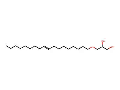 1,2-Propanediol, 3-(9-octadecenyloxy)- structure