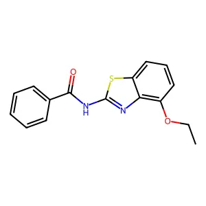 N-(4-ethoxy-1,3-benzothiazol-2-yl)benzamide structure