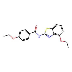 4-乙氧基-N-(4-乙氧基苯并[d]噻唑-2-基)苯甲酰胺 structure