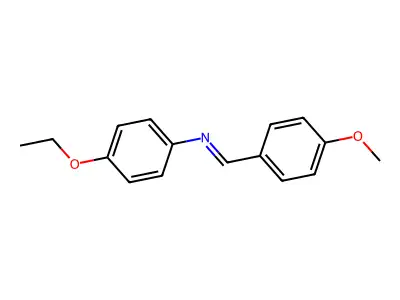 N-(4-Methoxybenzylidene)-P-phenetidine structure