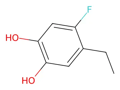 4-Ethyl-5-fluorobenzene-1,2-diol structure