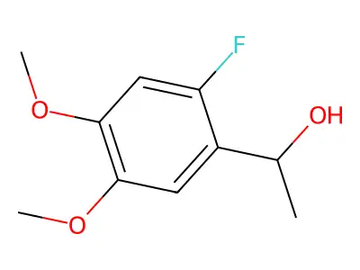 1-(2-Fluoro-4,5-dimethoxyphenyl)ethanol structure