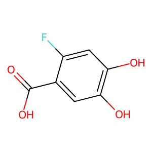 2-Fluoro-4,5-dihydroxybenzoic acid structure