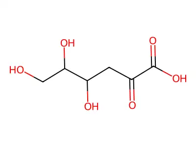 3-脱氧己-2-酮糖酸 structure