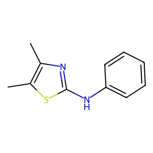 4,5-dimethyl-N-phenyl-1,3-thiazol-2-amine structure