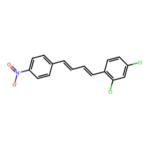 Benzene,2,4-dichloro-1-[4-(4-nitrophenyl)-1,3-butadien-1-yl]- structure