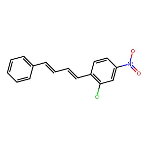 Benzene,2-chloro-4-nitro-1-(4-phenyl-1,3-butadien-1-yl)- structure
