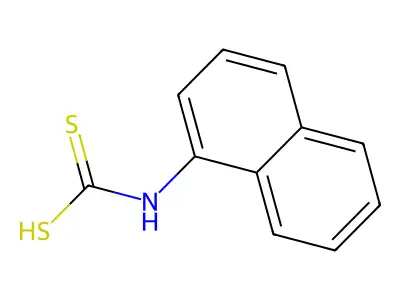1-Naphthylcarbamodithioic acid structure