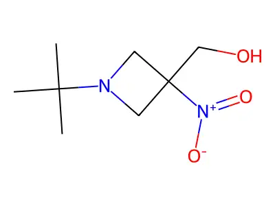 (1-Tert-butyl-3-nitroazetidin-3-yl)methanol structure