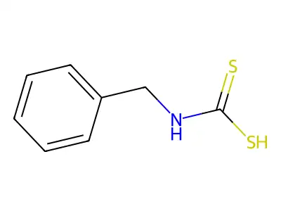 Benzyldithiocarbamic acid structure