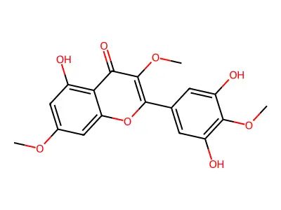 Myricetin 3,7,4'-trimethyl ether structure