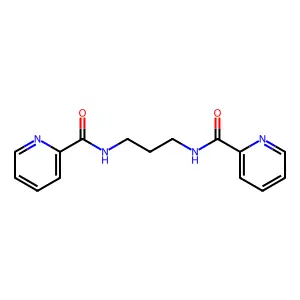 N-{3-[(2-pyridinylcarbonyl)amino]propyl}-2-pyridinecarboxamide structure