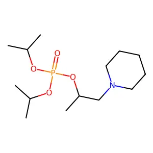 1-(Piperidin-1-yl)propan-2-yl dipropan-2-yl phosphate structure
