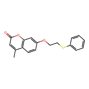 4-Methyl-7-(2-phenylsulfanylethoxy)chromen-2-one structure