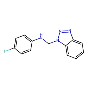 N-(1H-1,2,3-Benzotriazol-1-ylmethyl)-4-fluoroaniline structure