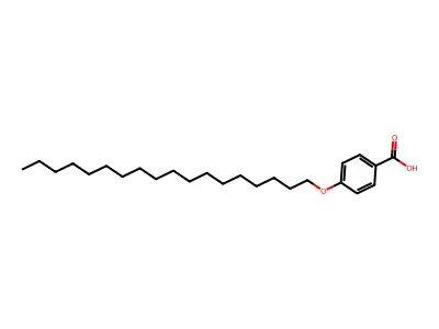 p-n-Octadecyloxybenzoic acid structure