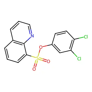 8-喹啉磺酸3,4-二氯苯酯 structure