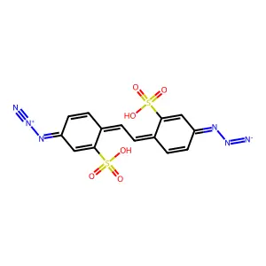 4,4'-二叠氮基-2,2'-二苯乙烯二磺酸 structure