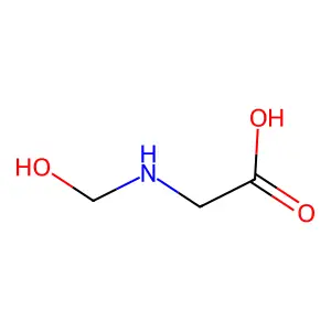 N-(羟甲基)甘氨酸 structure