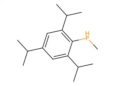 Phosphine, methyl[2,4,6-tris(1-methylethyl)phenyl]- structure