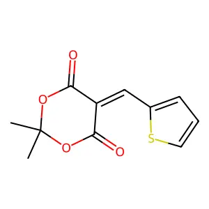 2,2-Dimethyl-5-(2-thienylmethylene)-1,3-dioxane-4,6-dione structure