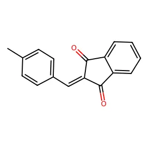 1H-indene-1,3(2H)-dione, 2-[(4-methylphenyl)methylene]- structure