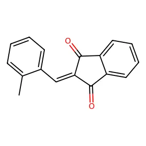 2-(2-methylbenzylidene)-1H-indene-1,3(2H)-dione structure