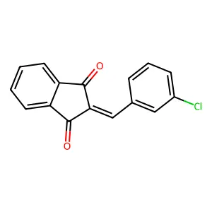 2-[(3-Chlorophenyl)methylene]-1H-indene-1,3(2H)-dione structure
