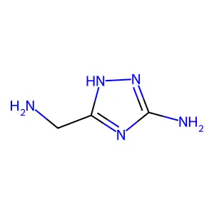 3-(aminomethyl)-1H-1,2,4-triazol-5-amine structure